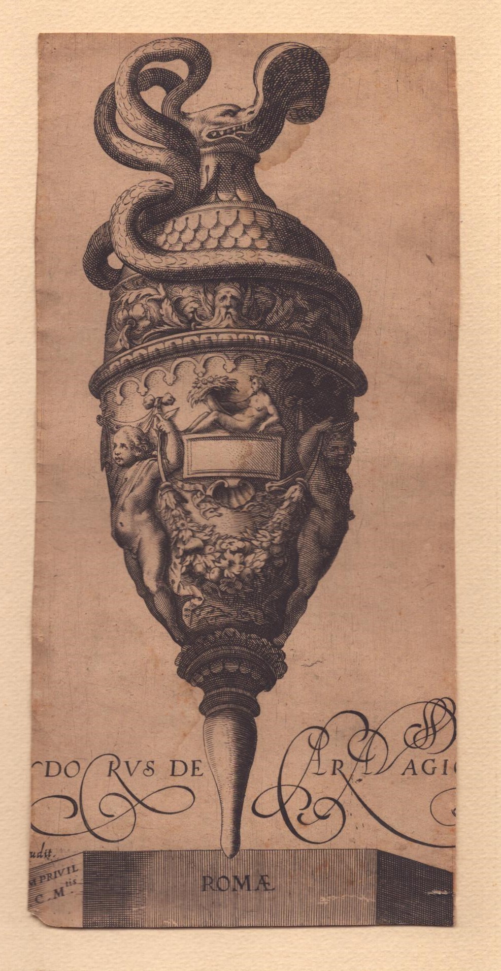 Cherubino Alberti - Coppia di Vasi Ornamentali