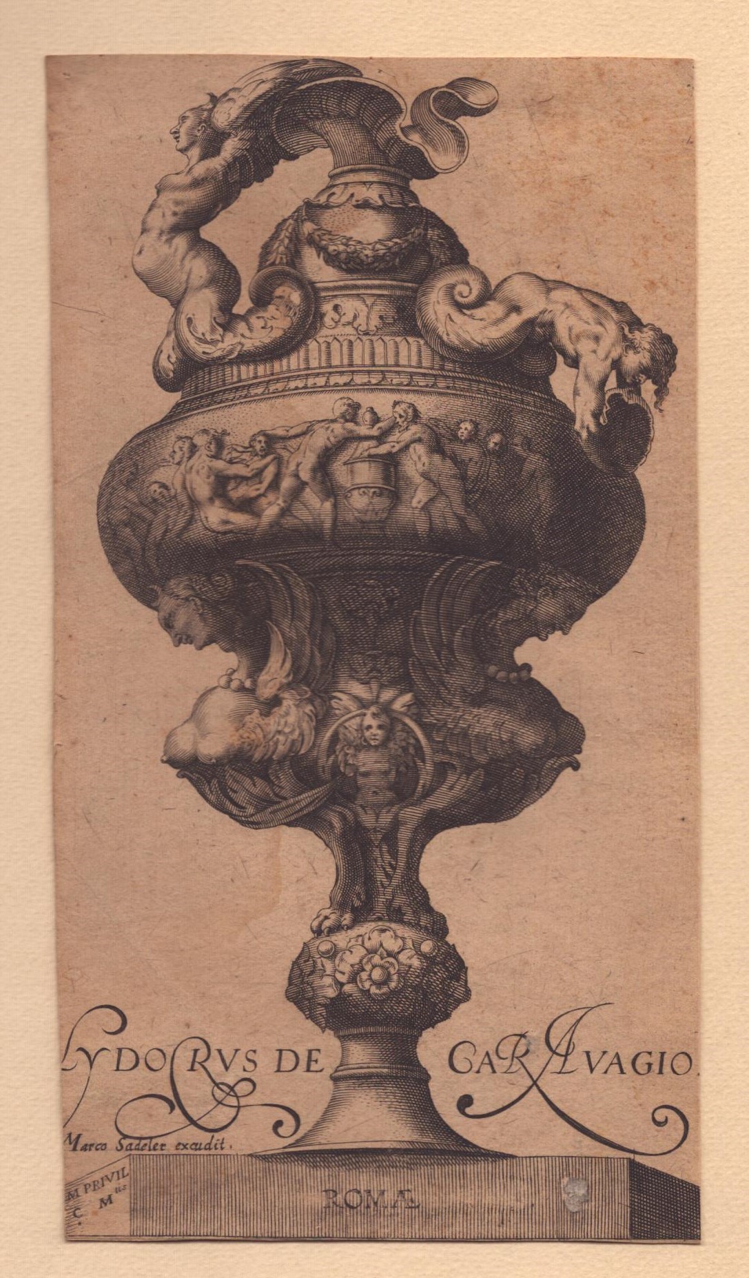 Cherubino Alberti - Coppia di Vasi Ornamentali