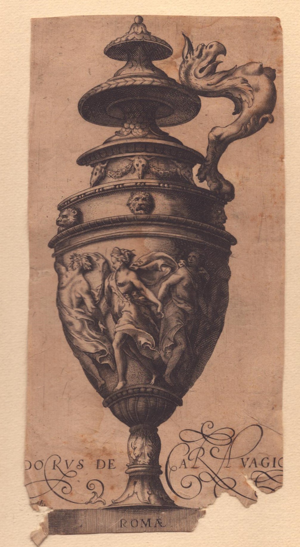 Cherubino Alberti - Coppia di Vasi Ornamentali