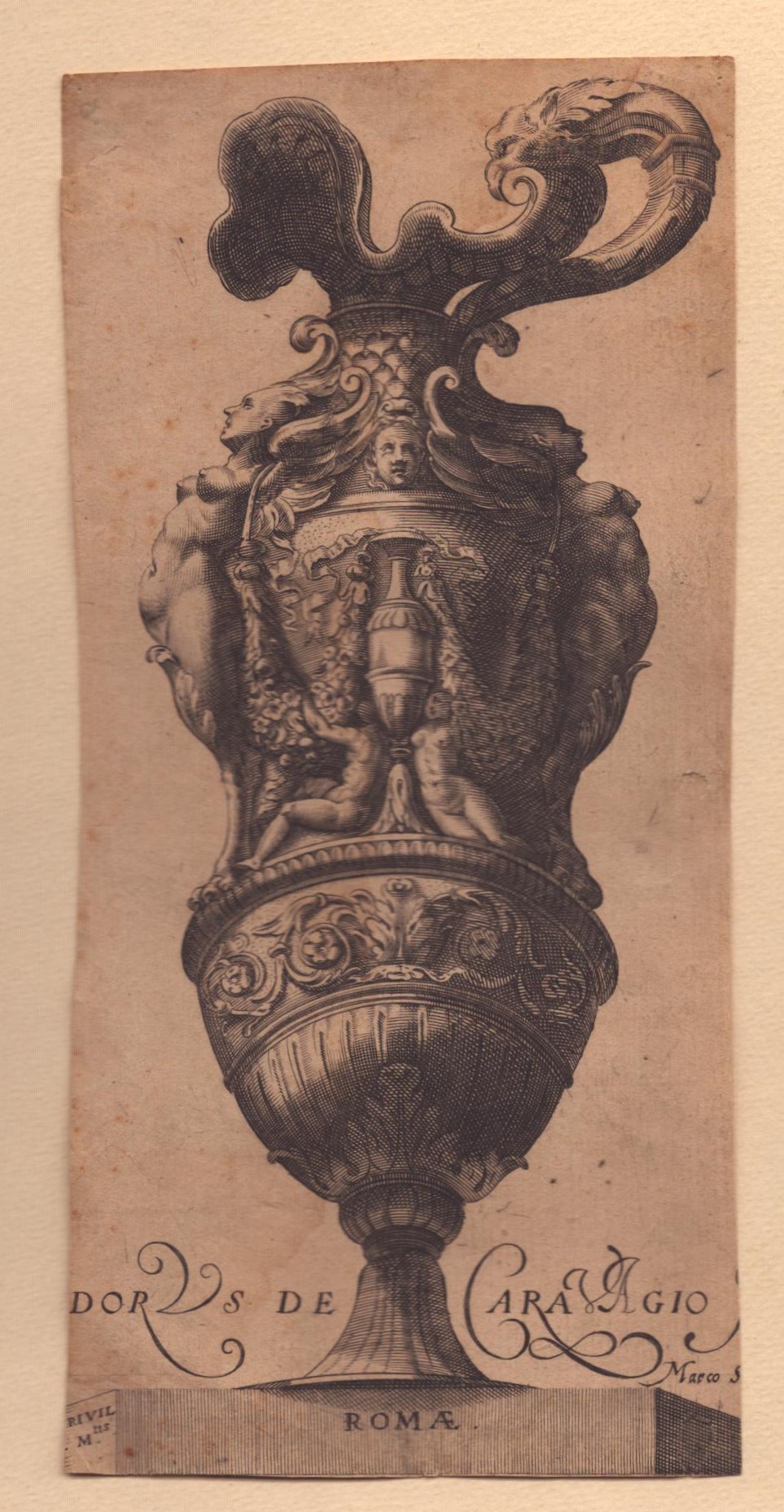 Cherubino Alberti - Coppia di Vasi Ornamentali