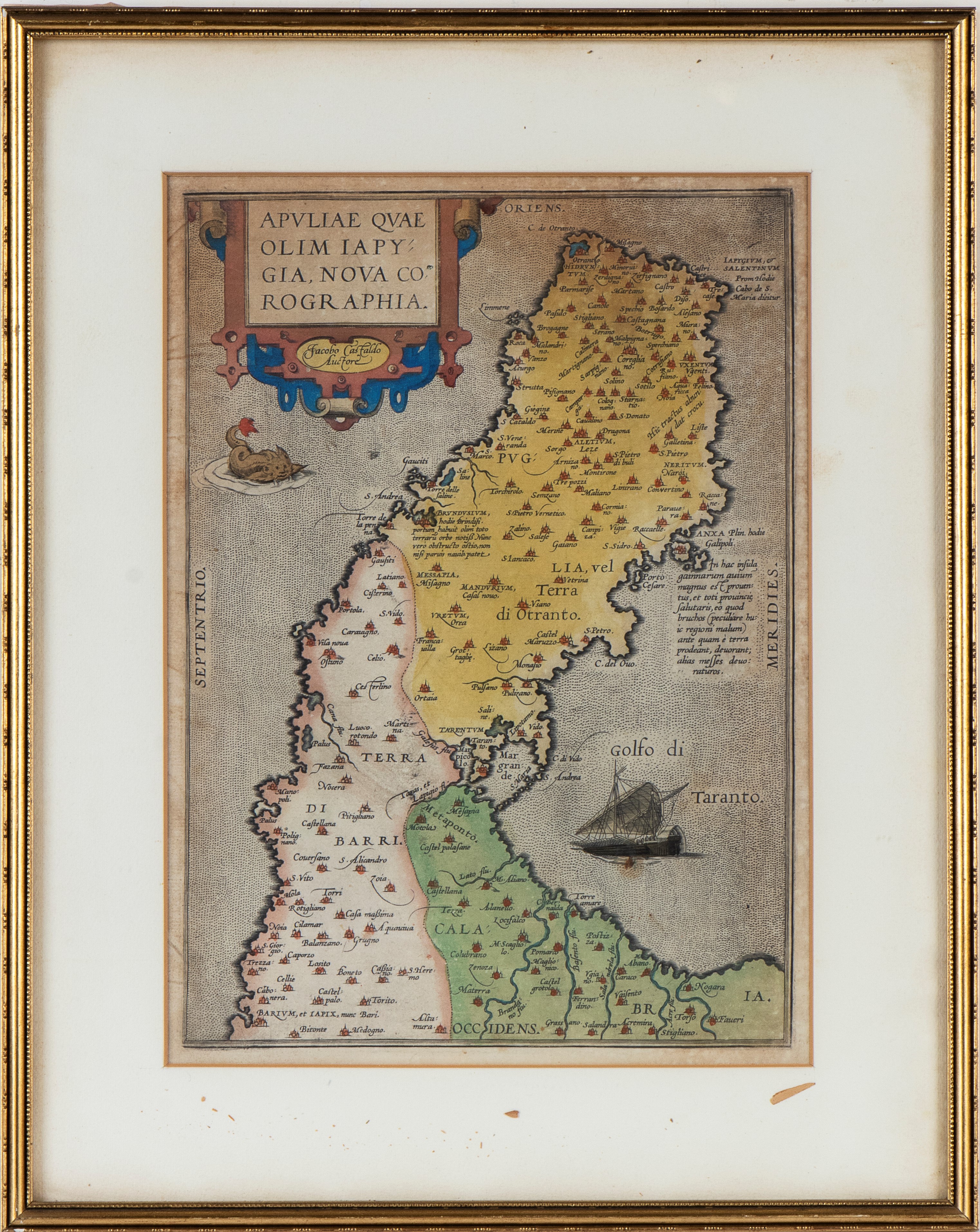 Apuliae Quae Olim Iapygia, Nova Corographia.