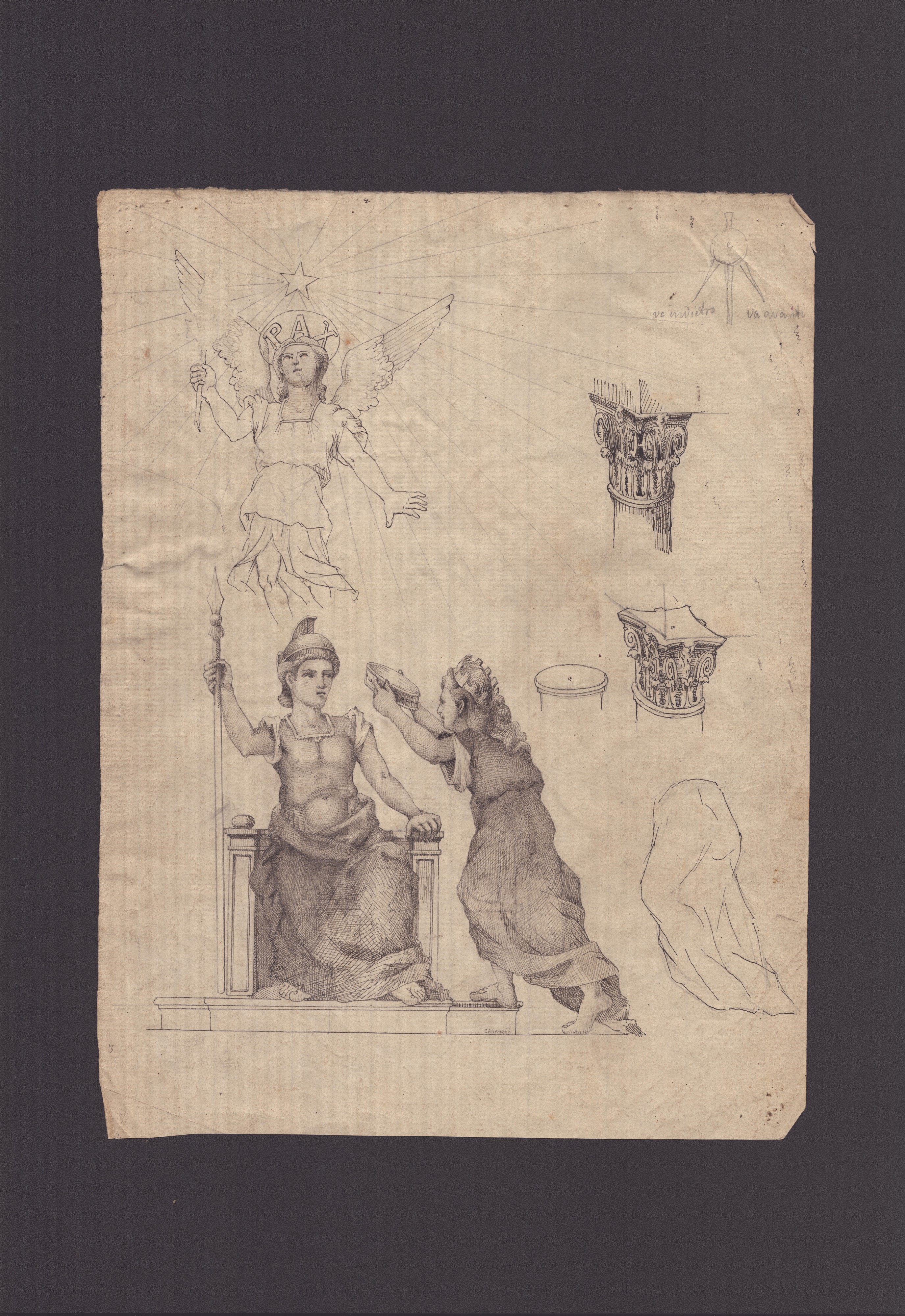 Lotto di 4 incisioni ornamentali