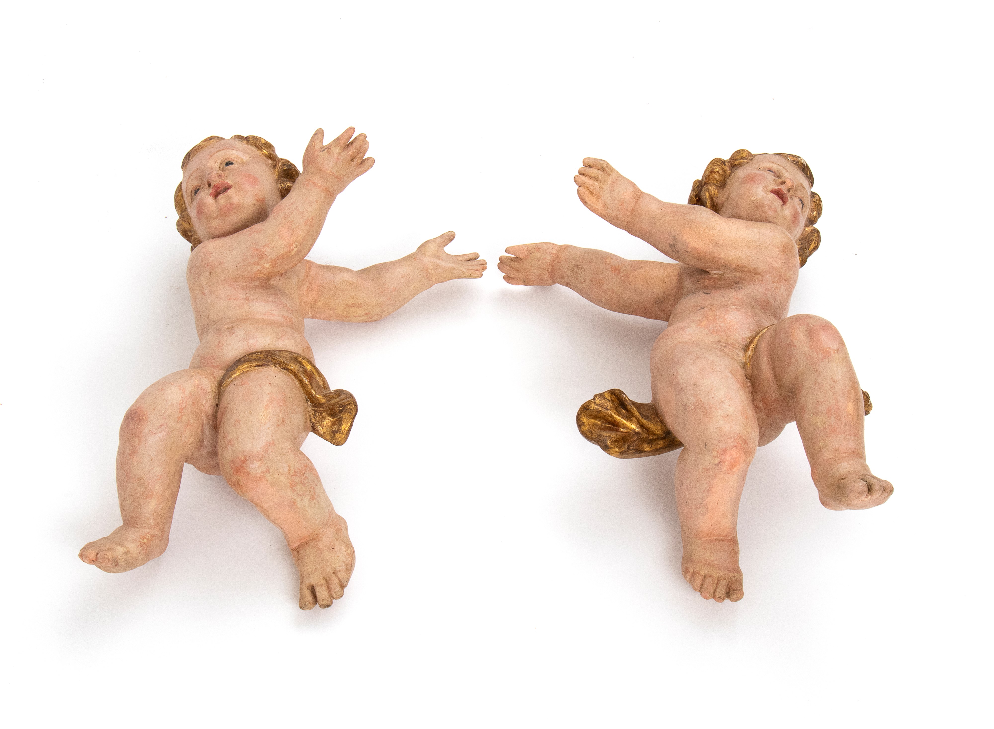 Coppia di putti italiani