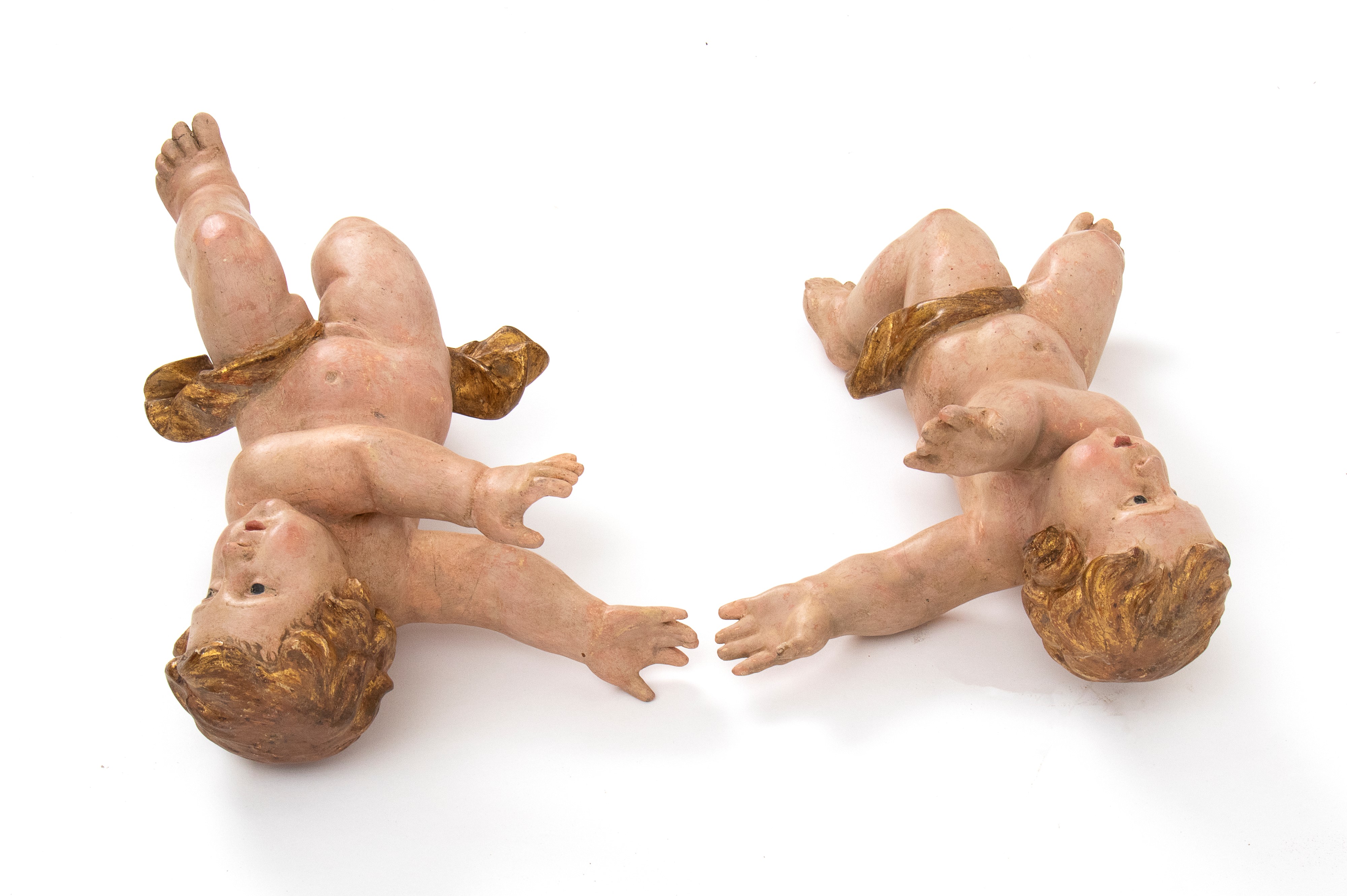 Coppia di putti italiani