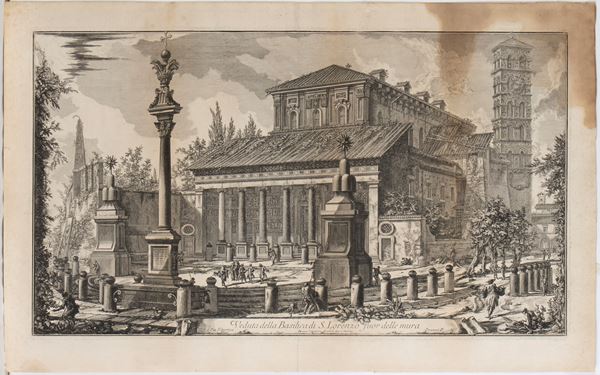 Giovanni Battista Piranesi - Veduta della Basilica di S. Lorenzo fuor delle mura