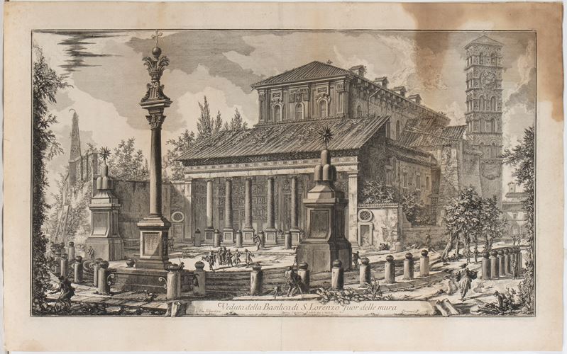 Giovanni Battista Piranesi - Veduta della Basilica di S. Lorenzo Fuor delle Mura