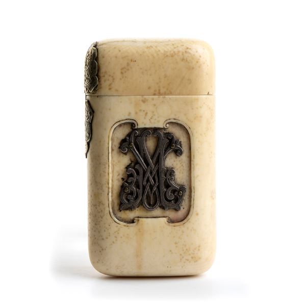 French ivory cigarette case