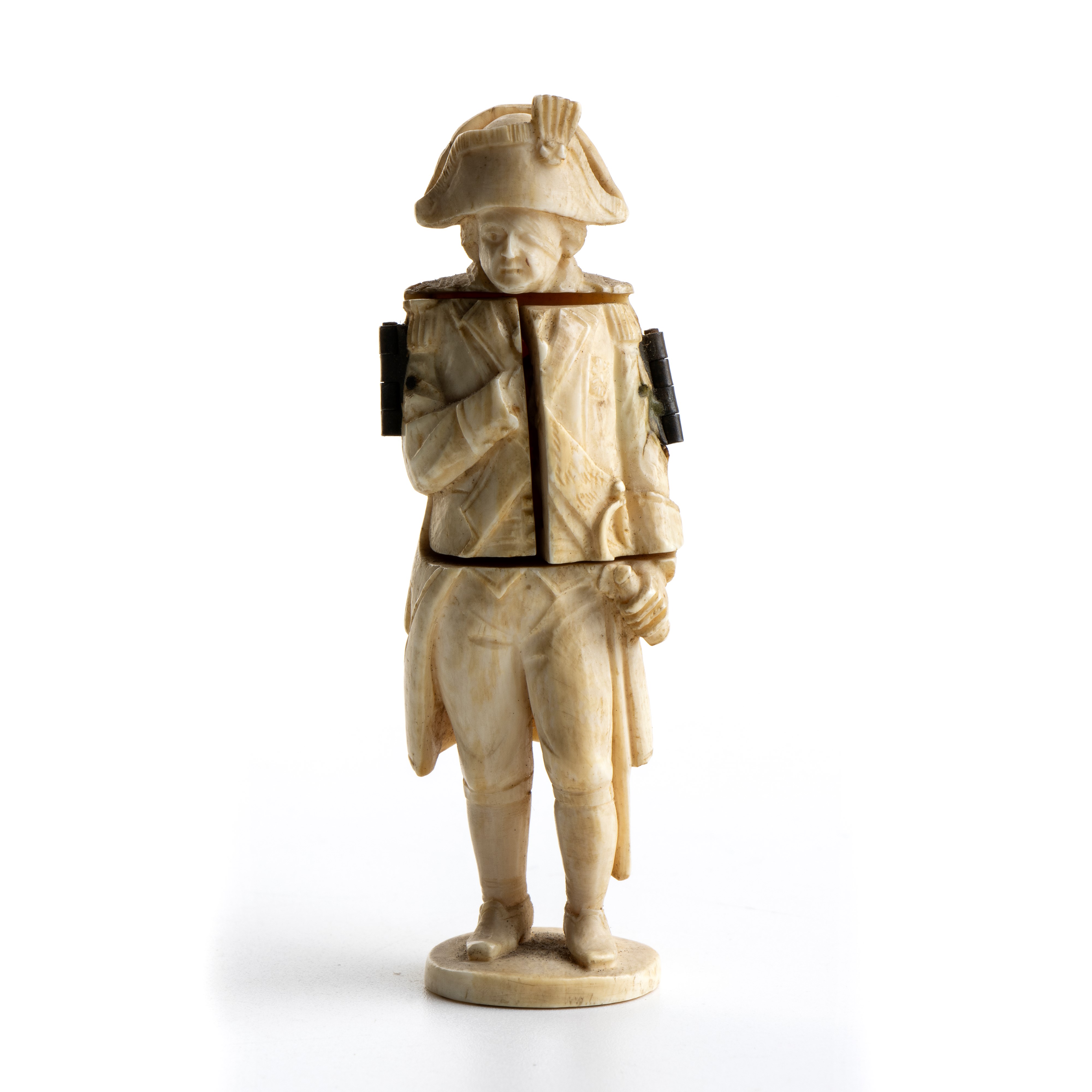 Scultura apribile in avorio raffigurante Napoleone