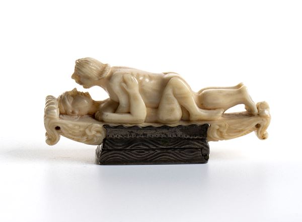 Chinese ivory and silver carving