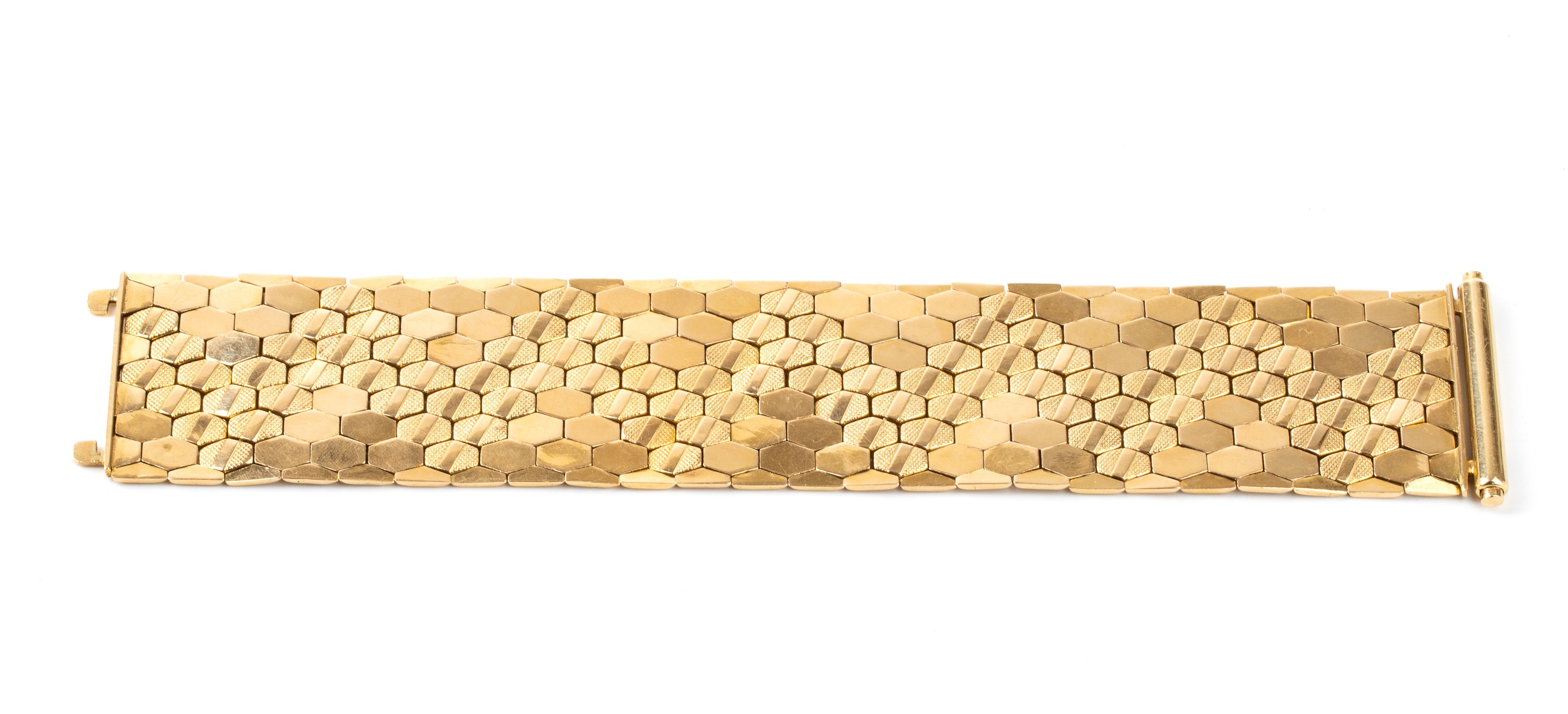 Bracciale alveare in oro