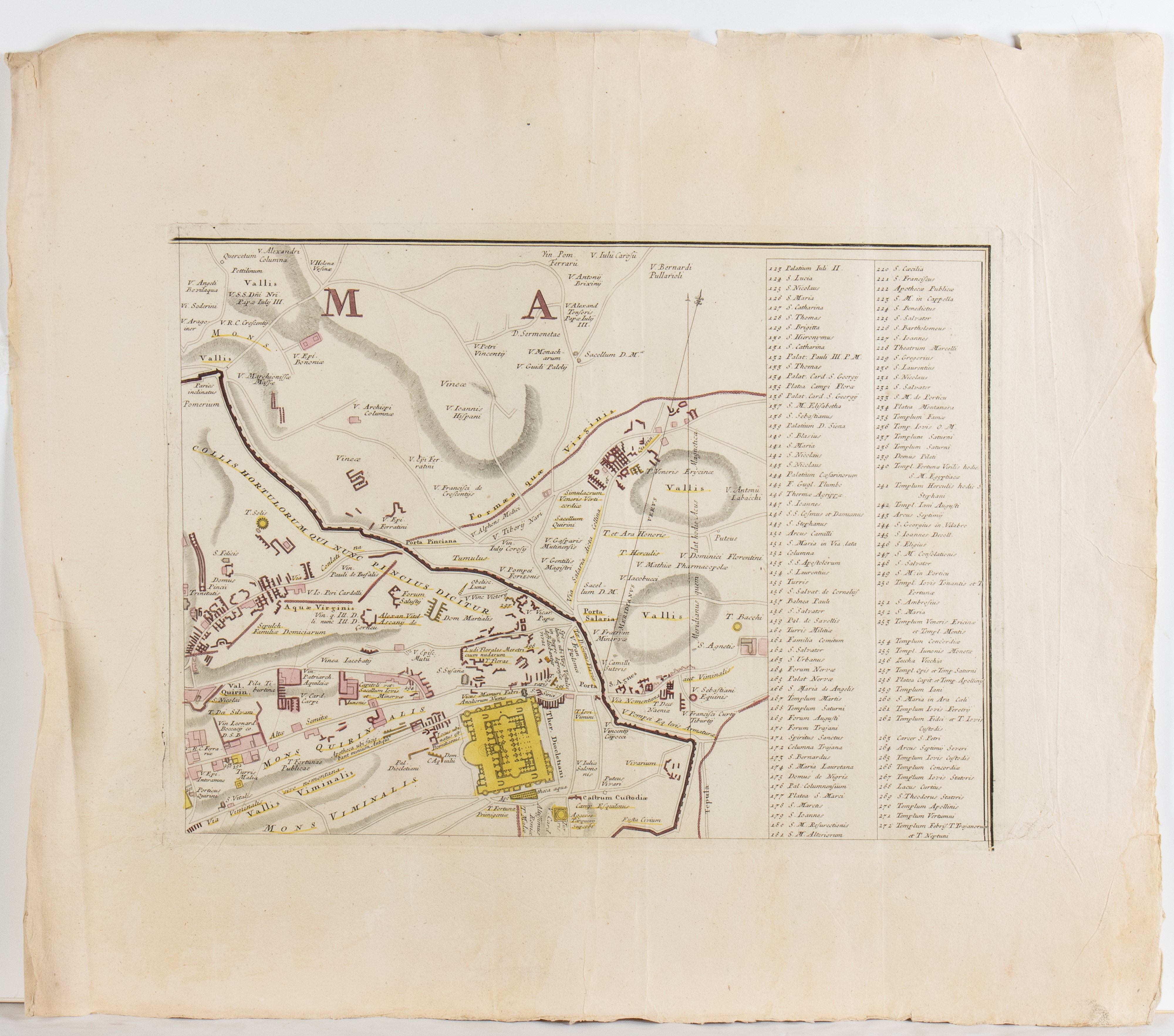 Urbis Romae Ichnographia à Leonardo Bufalino Ligneis formis evulgata atque aeri incisa à Joh. Bap...