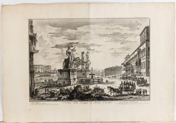 Giovanni Battista Piranesi - Veduta della Piazza di Monte Cavallo