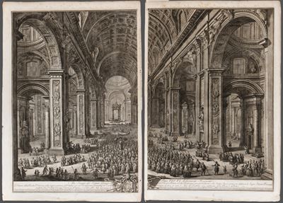 L'interno della Basilica Vaticana...