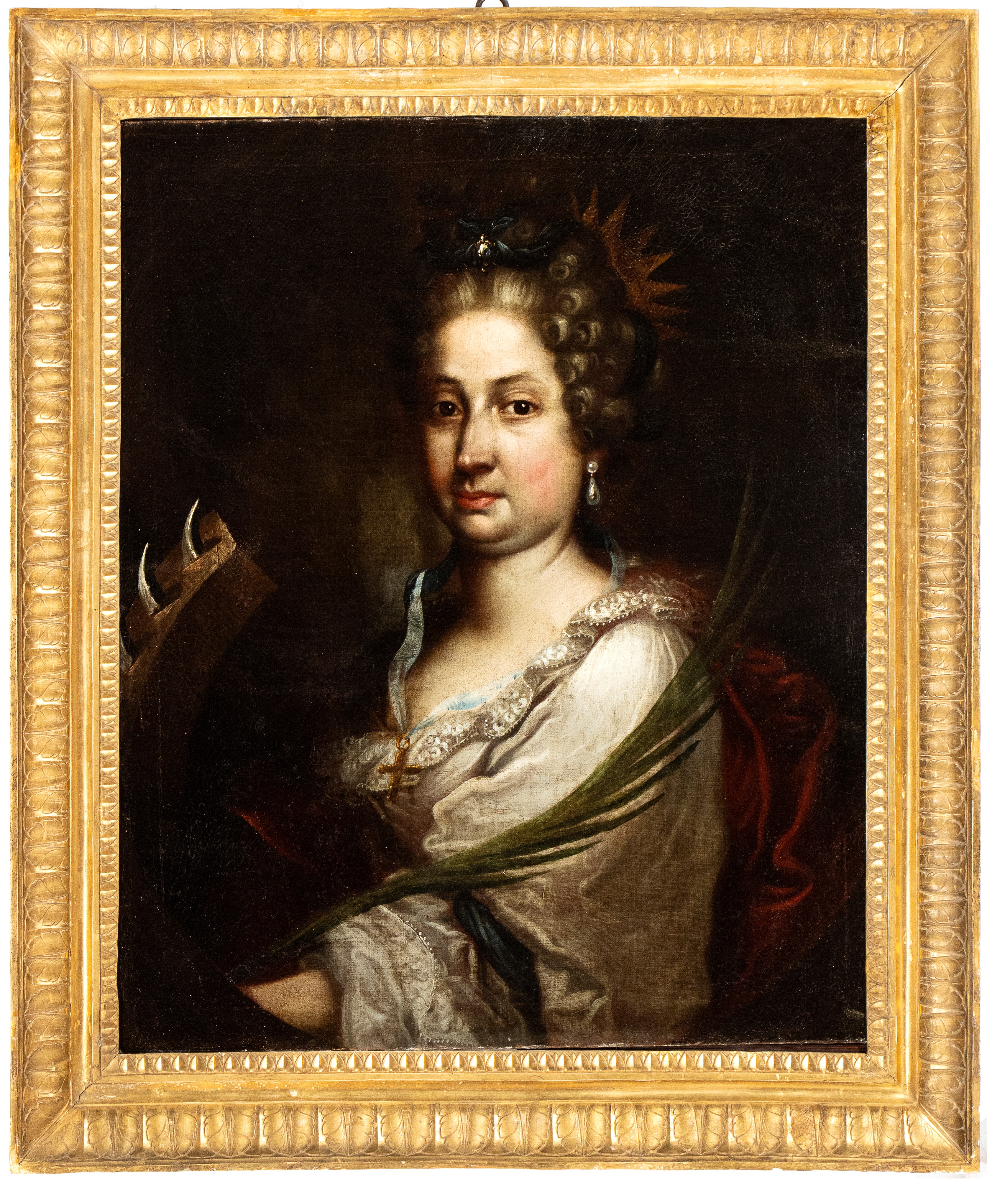 Jacob Huysmans - Ritratto di Caterina di Braganza Come Santa Caterina D’alessandria