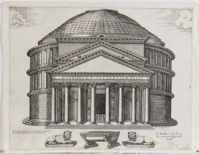 Pantheum Romanum Nunc Marie Cognomento Rotumde Vulgo Notum...