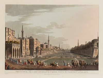 Principal Square in Grand Cairo, With Murad Bey's Palace