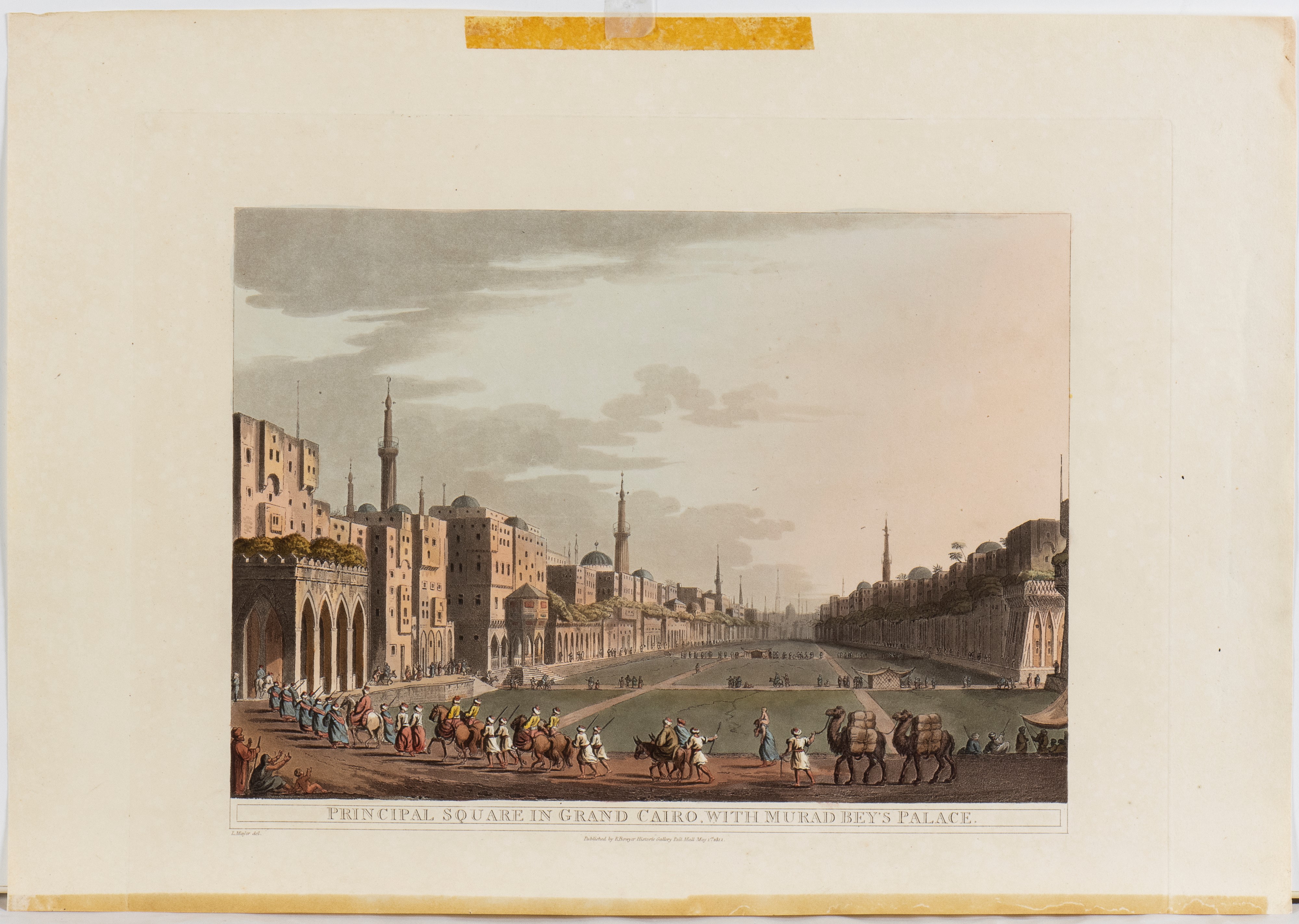 Thomas Milton - Principal Square in Grand Cairo, With Murad Bey's Palace