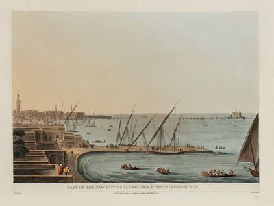 Part Of The New City Of Alexandria, With The Light House
