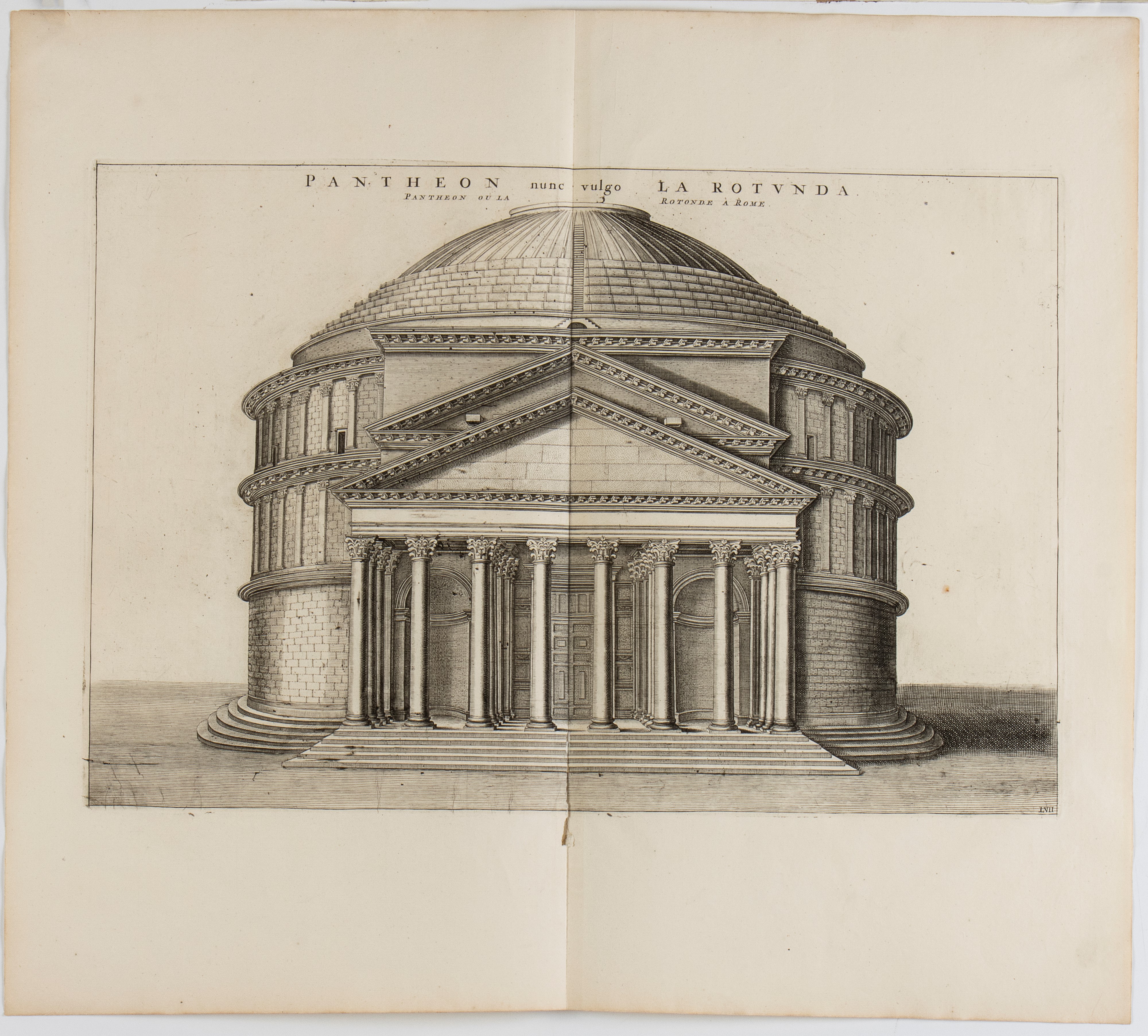 Pierre Mortier, Joan Blaeu - Pantheon Nunc Vulgo la Rotunda | Facies Panthei Interna