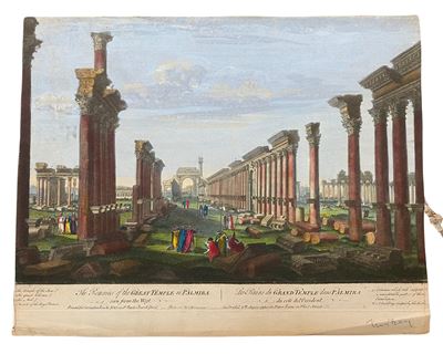 The Remains Of The Great Temple in Palmira Seen From The West