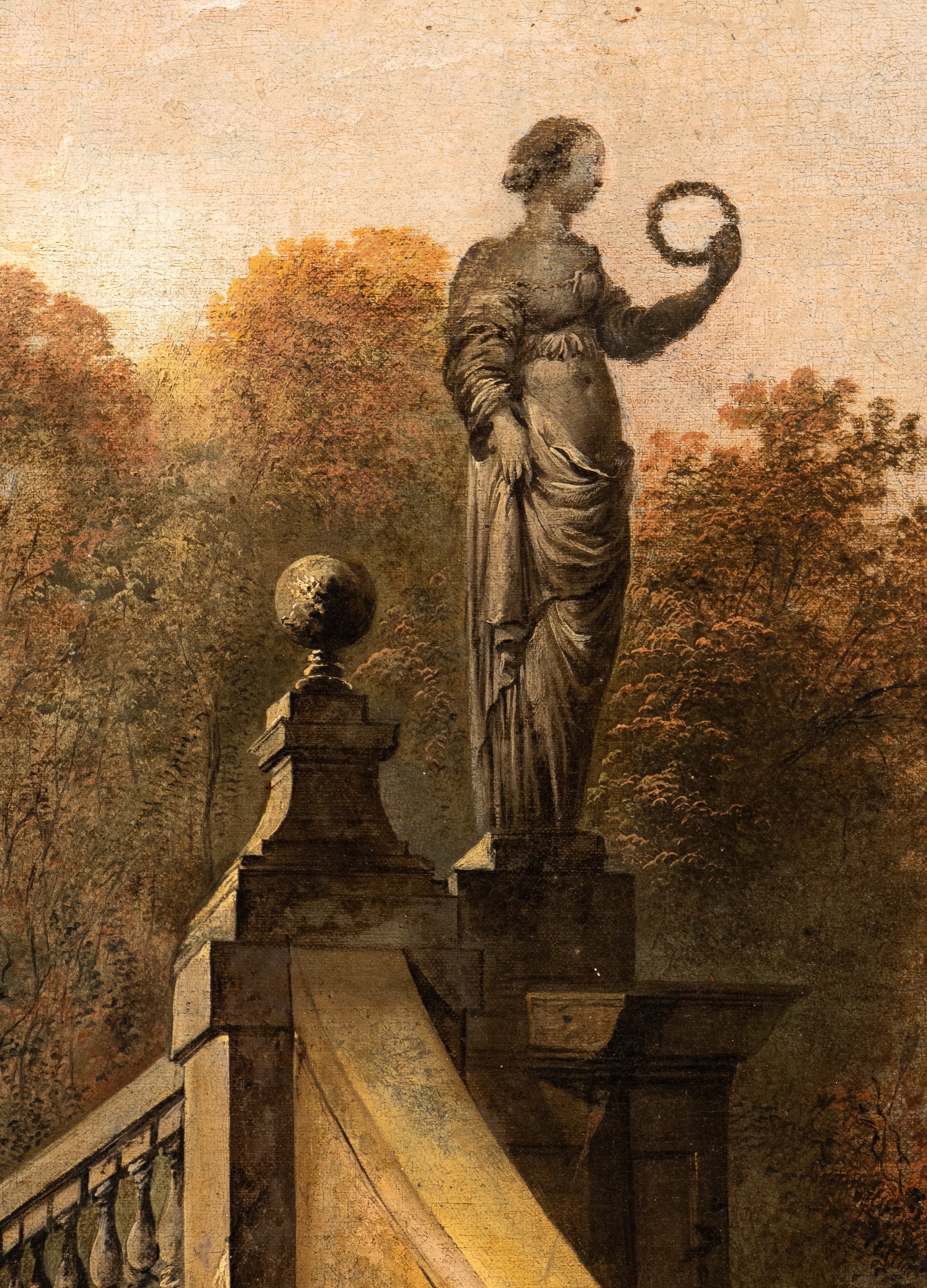 Johann Wilhelm Baur - Scena Galante nel Giardino di una Villa Romana