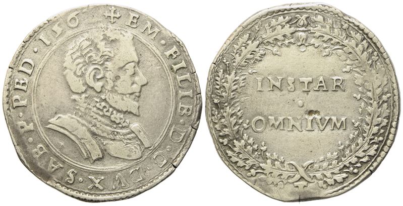 Savoia. Torino. Emanuele Filiberto (1553-1580). Lira 1562. Ag (12,31 G; 32,99 MM)