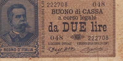 Regno D'italia. Umberto i (1878-1900). 2 Lire 15-02-1897