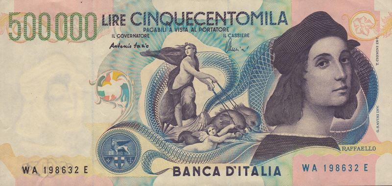 Repubblica Italiana. 500000 Lire "raffaello Sanzio" 13-05-1997