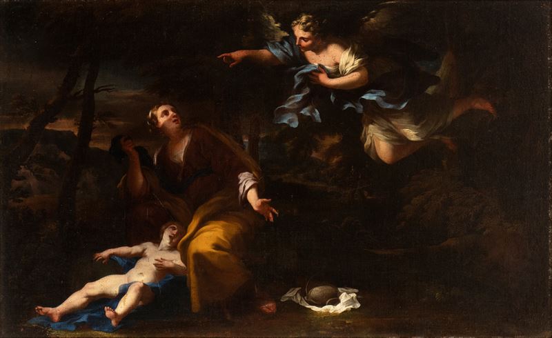 Artista Attivo a Roma, Seconda Metà XVII Secolo - Agar e L'angelo