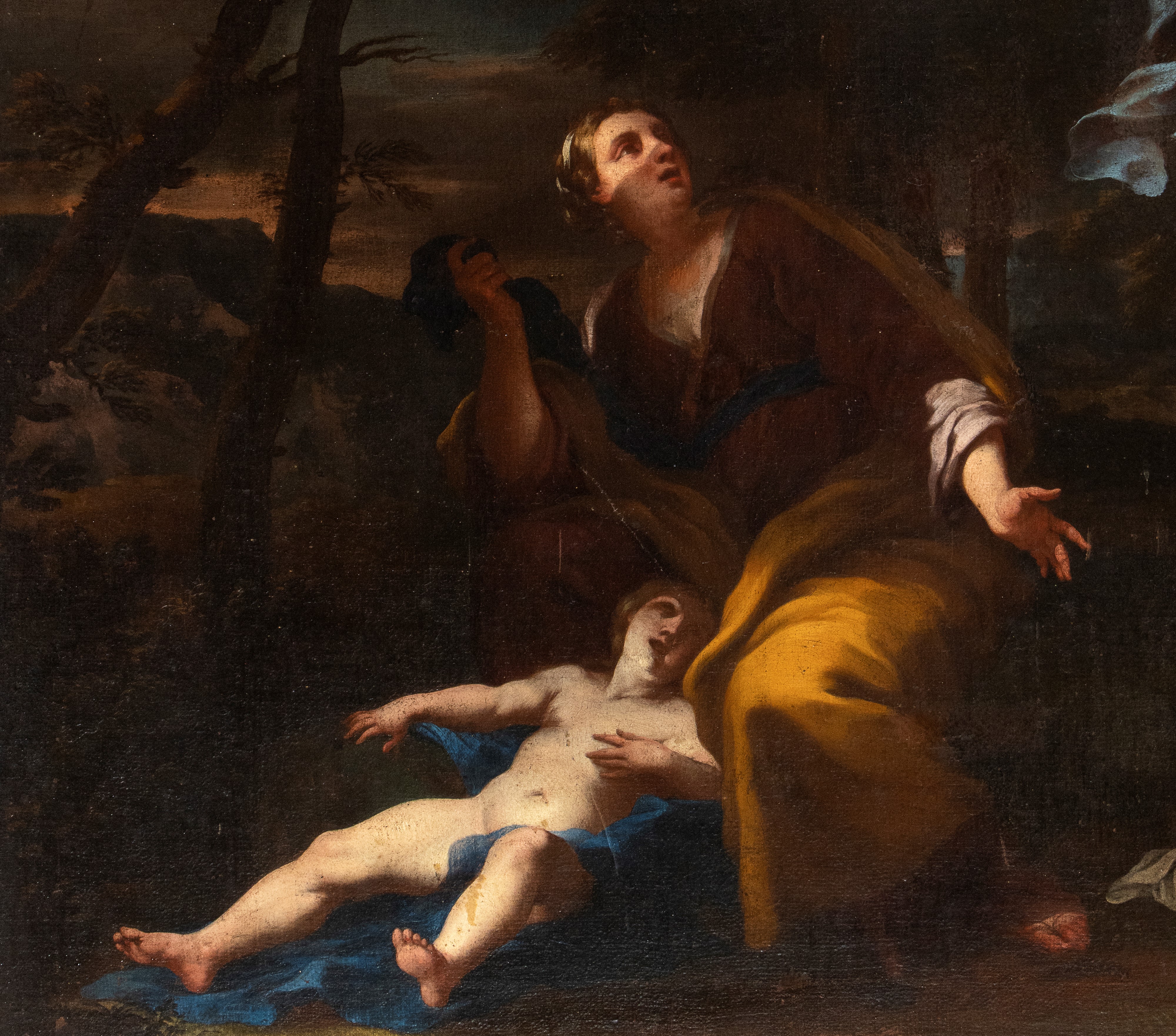 Artista Attivo a Roma, Seconda Metà XVII Secolo - Agar e L'angelo