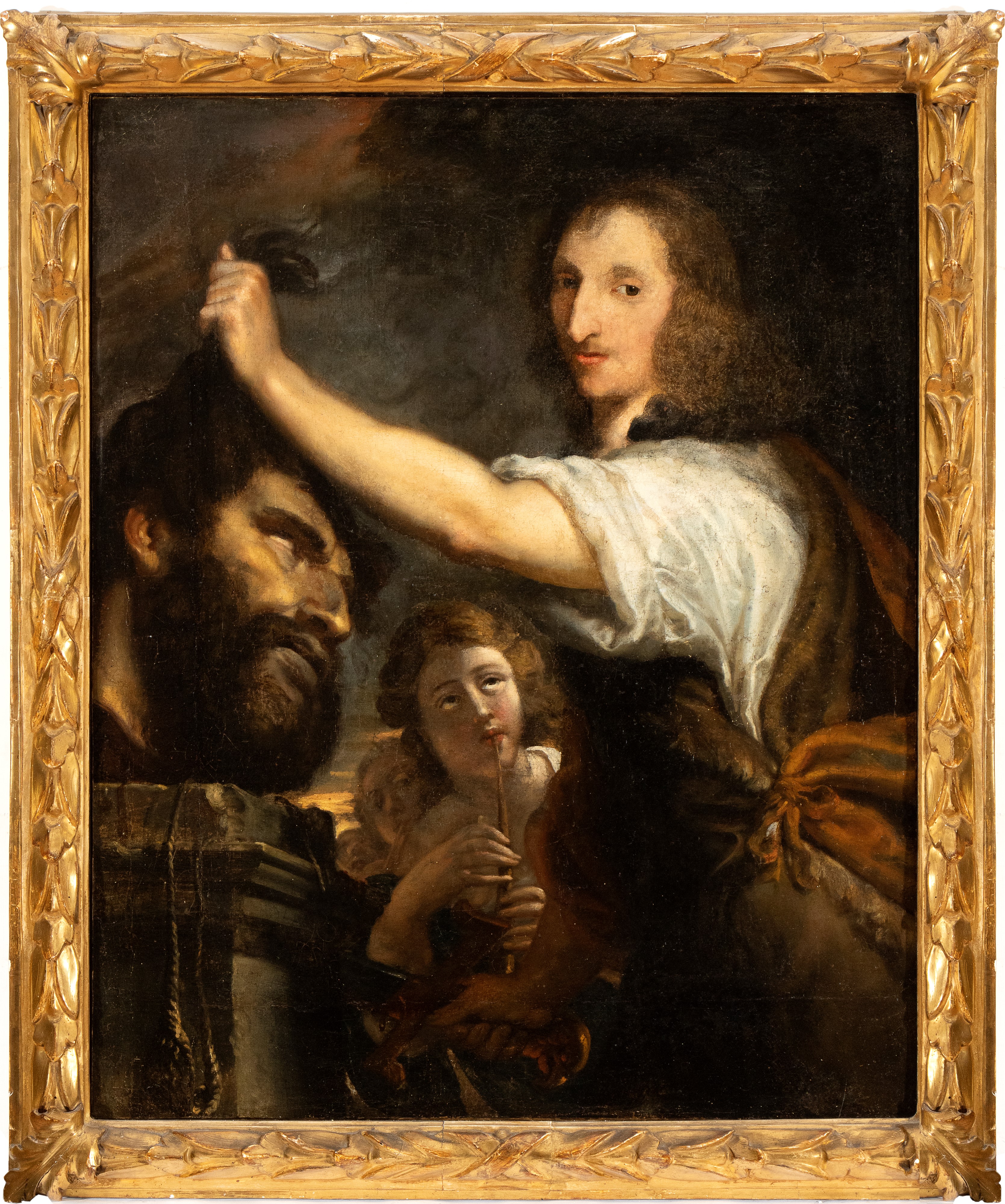 Artista Genovese, XVII Secolo - Davide con la Testa di Golia
