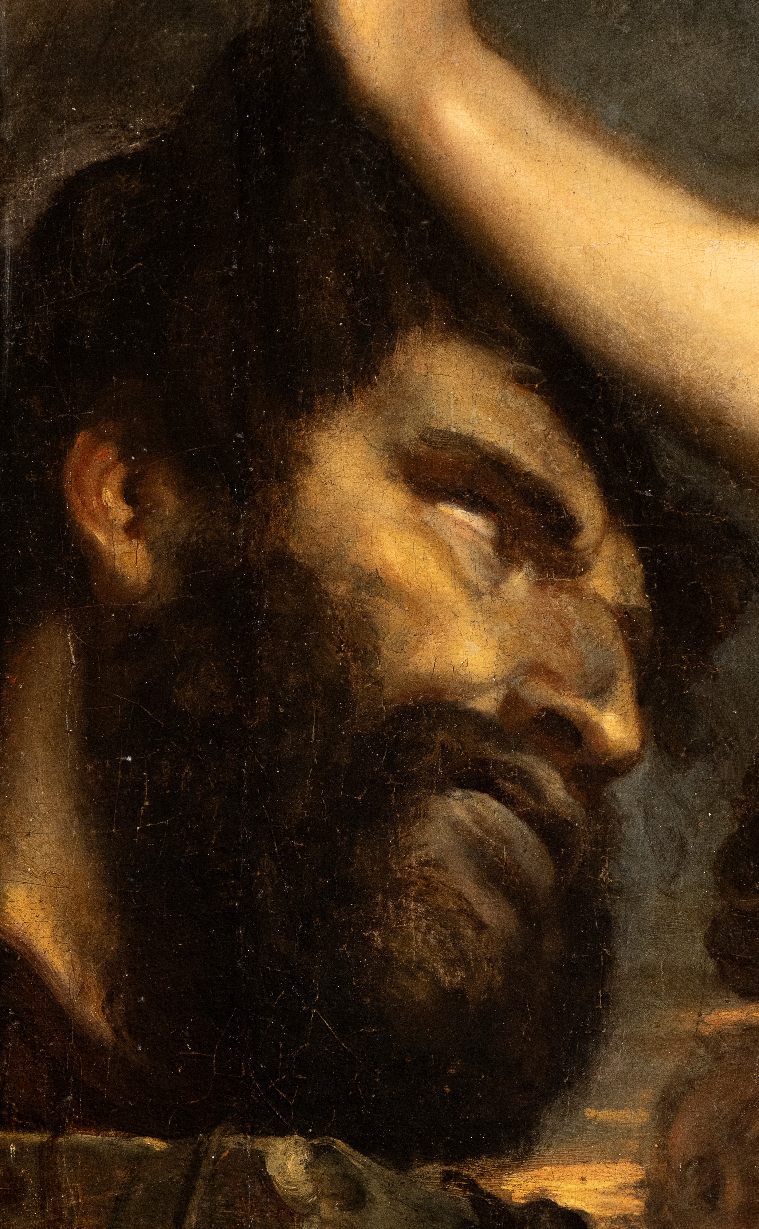Artista Genovese, XVII Secolo - Davide con la Testa di Golia