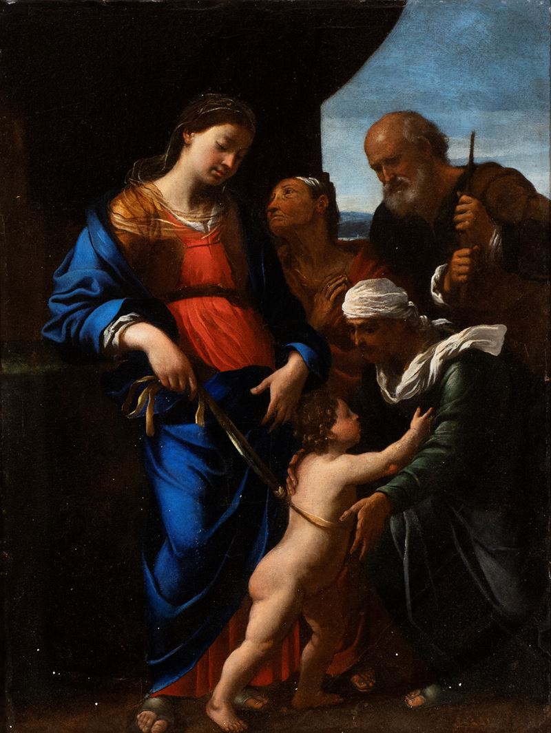 Jan Miel - Sacra Famiglia con Sant'anna e Santa Elisabetta