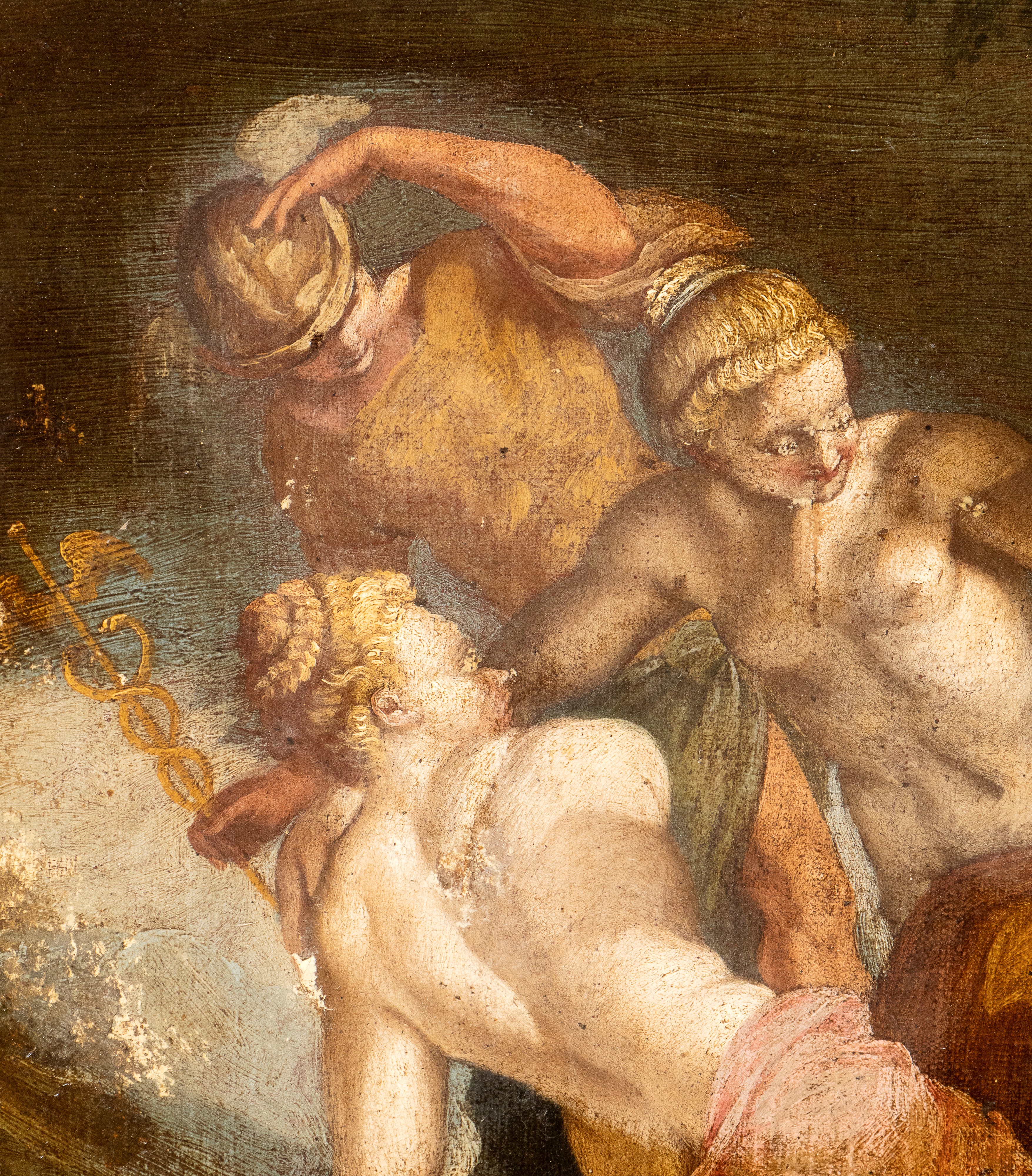 Artista Veneziano, Prima Metà XVII Secolo - Mercurio e Tre Ninfe