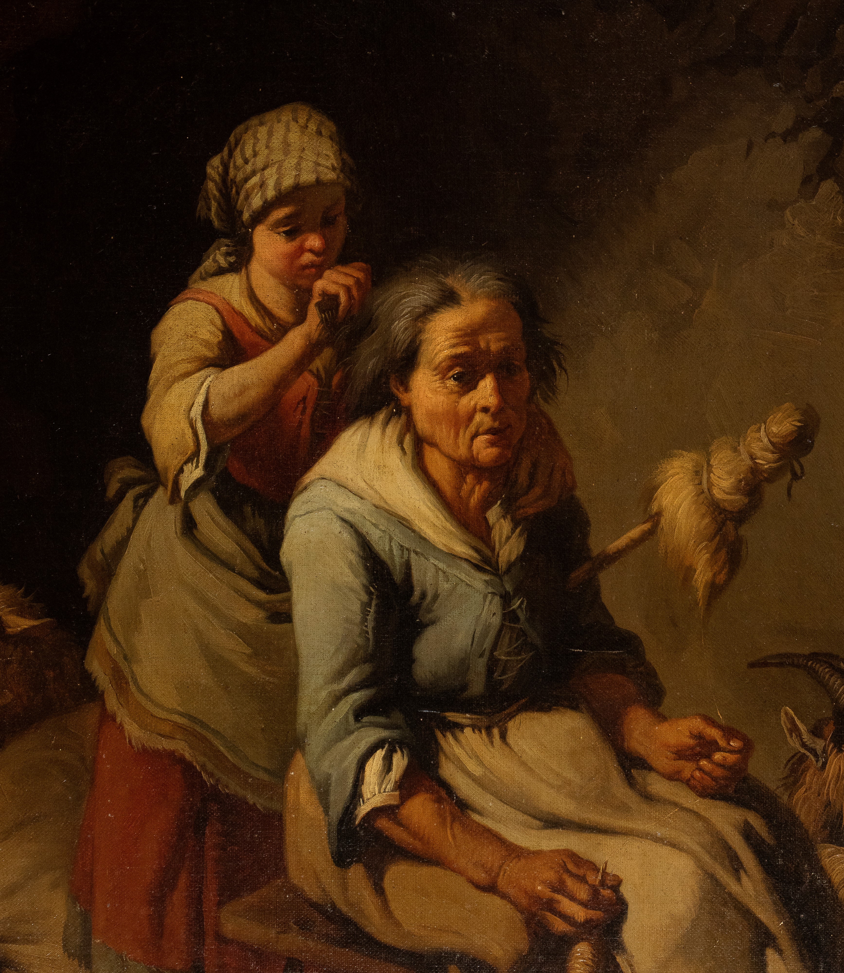 Contadini con bestiame