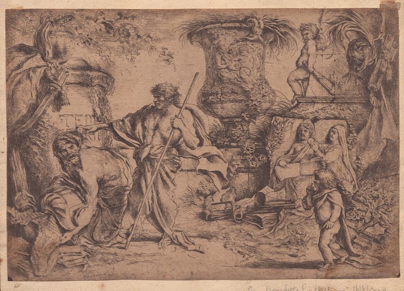 Giovanni Benedetto Castiglione Detto il Grechetto - Temporalis Aeternitas