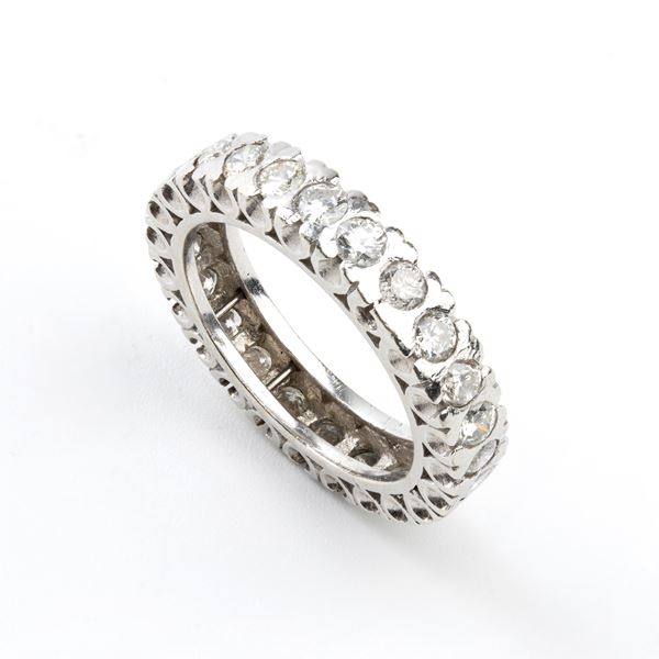 Diamond platinum Eternity ring