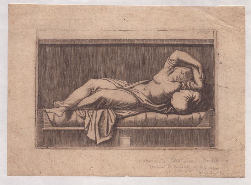 Marcantonio Raimondi - Cleopatra