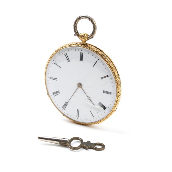 Solid gold pocket watch