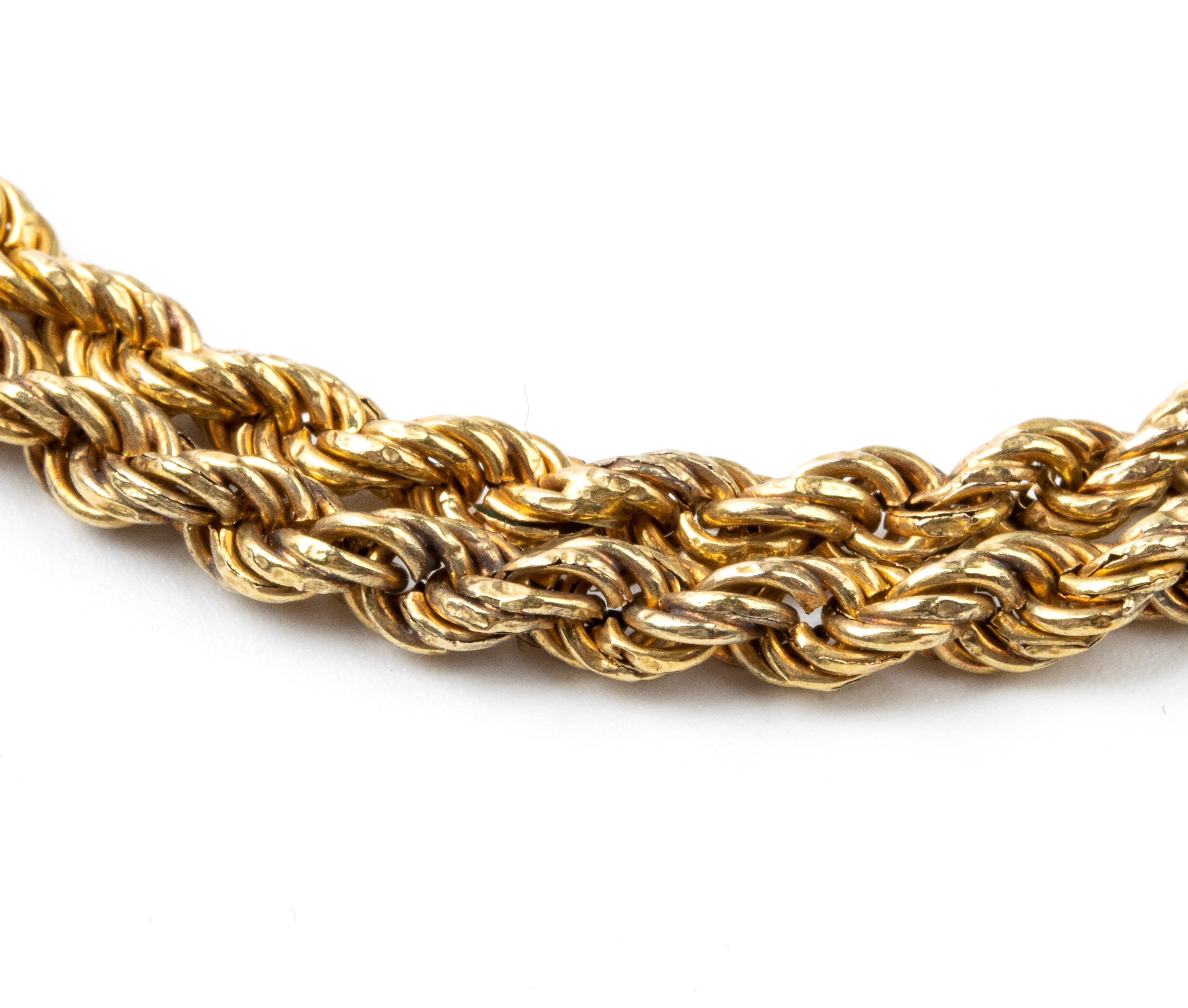 Collana in oro giallo e rosa