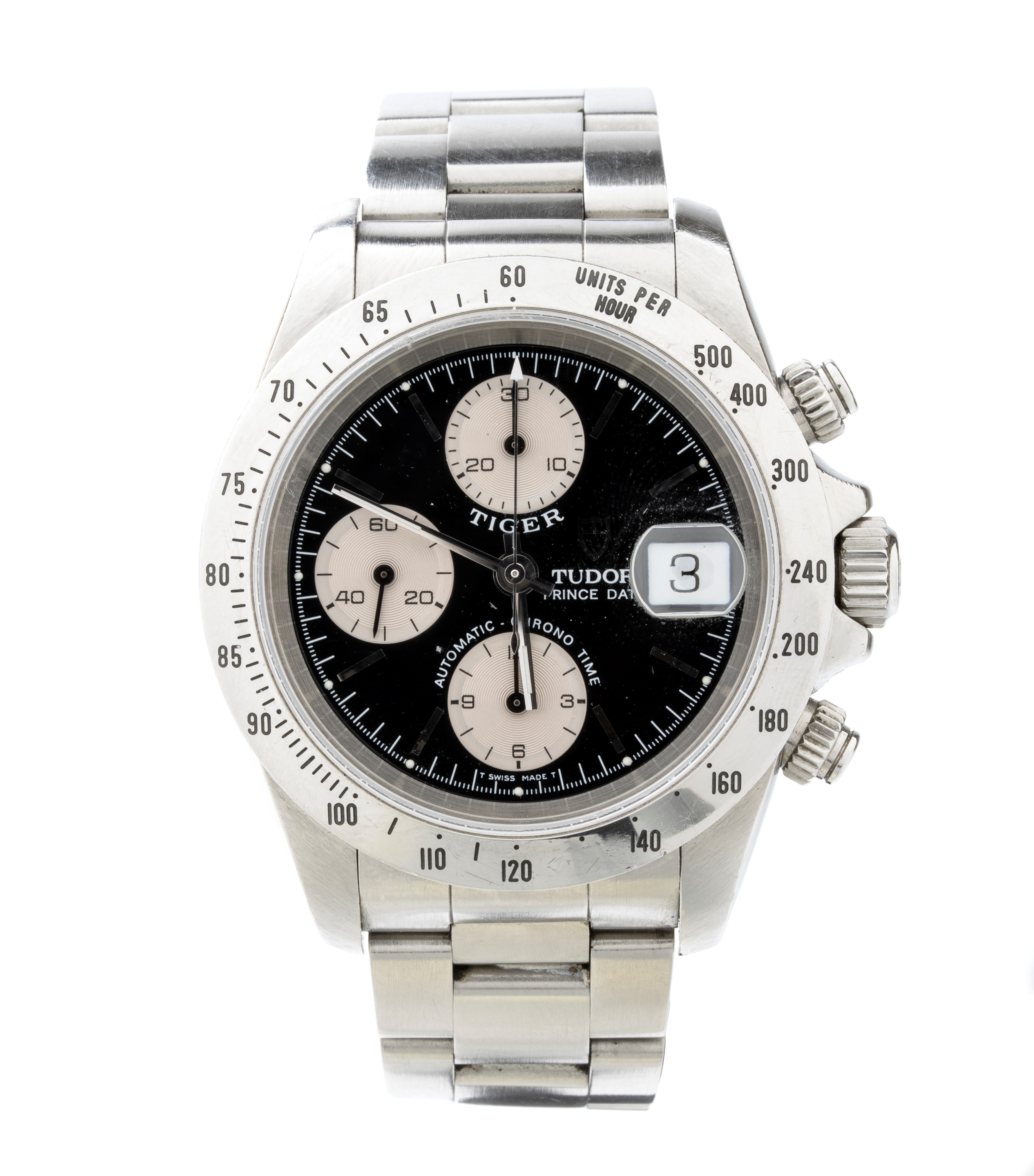 Prince Tiger: orologio da polso in acciaio