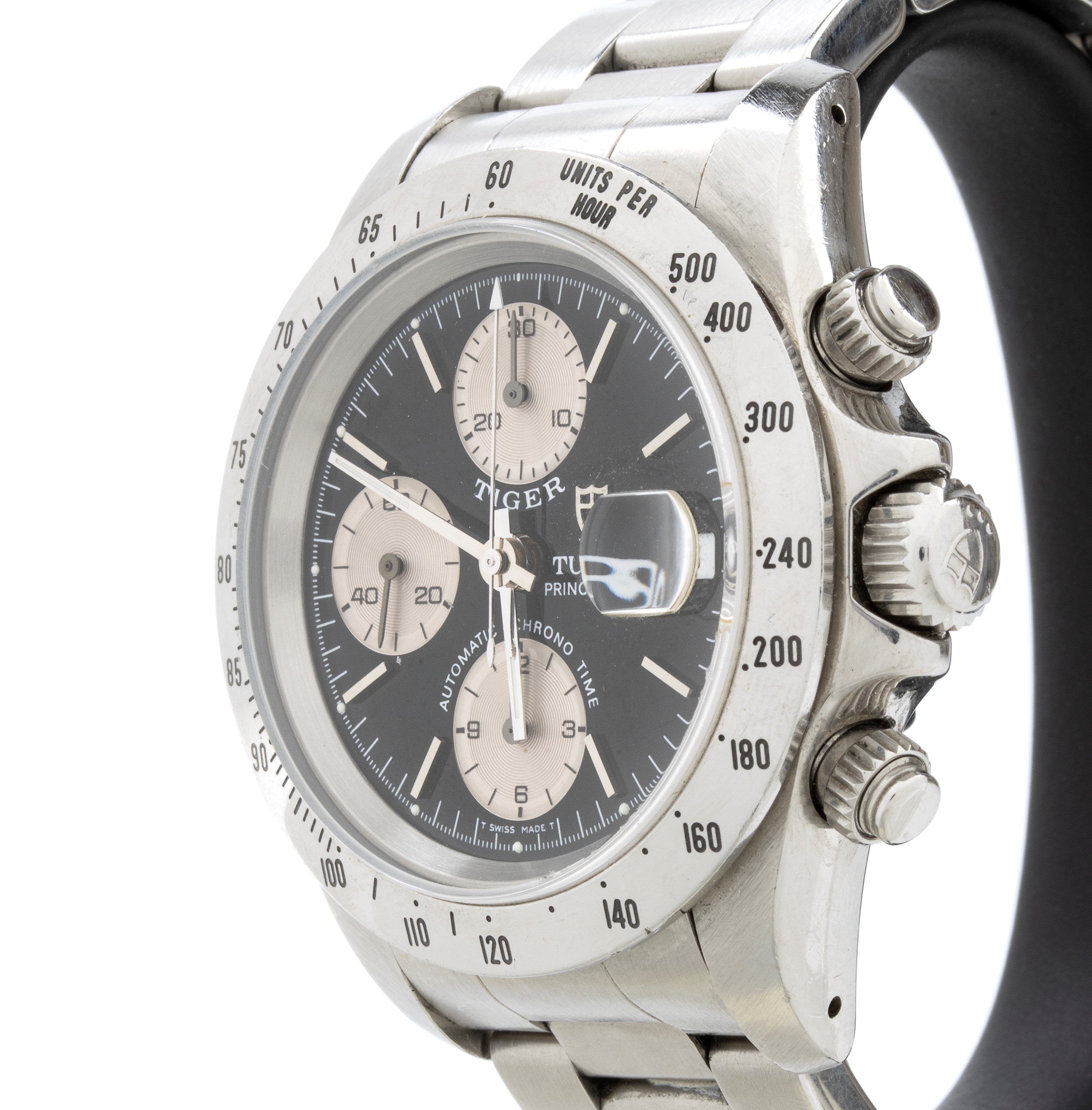 Prince Tiger: orologio da polso in acciaio