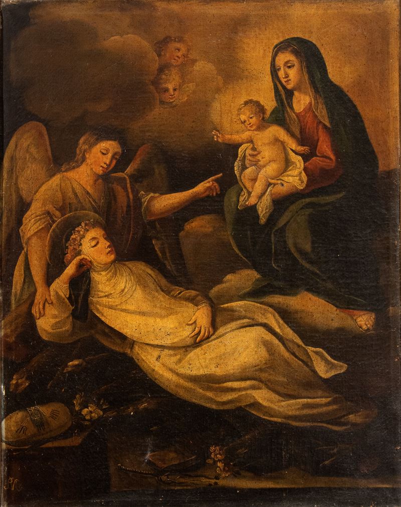 Visione mistica di Santa Rosalia