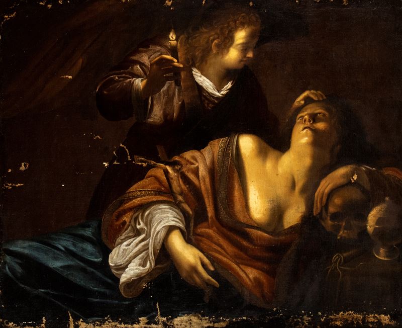 Artista Olandese Attivo a Roma, Prima Metà del XVII Secolo - Maddalena in Estasi