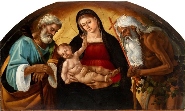 Luca Signorelli - Madonna and Child between Saint Joseph and Saint Onofrio