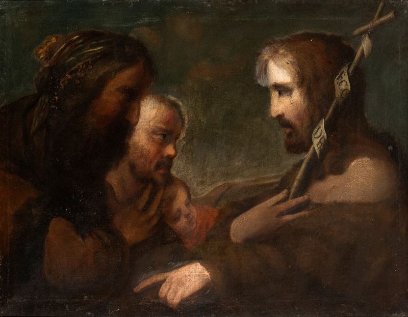 Artista Italiano, XVIII Secolo - Predica del Battista