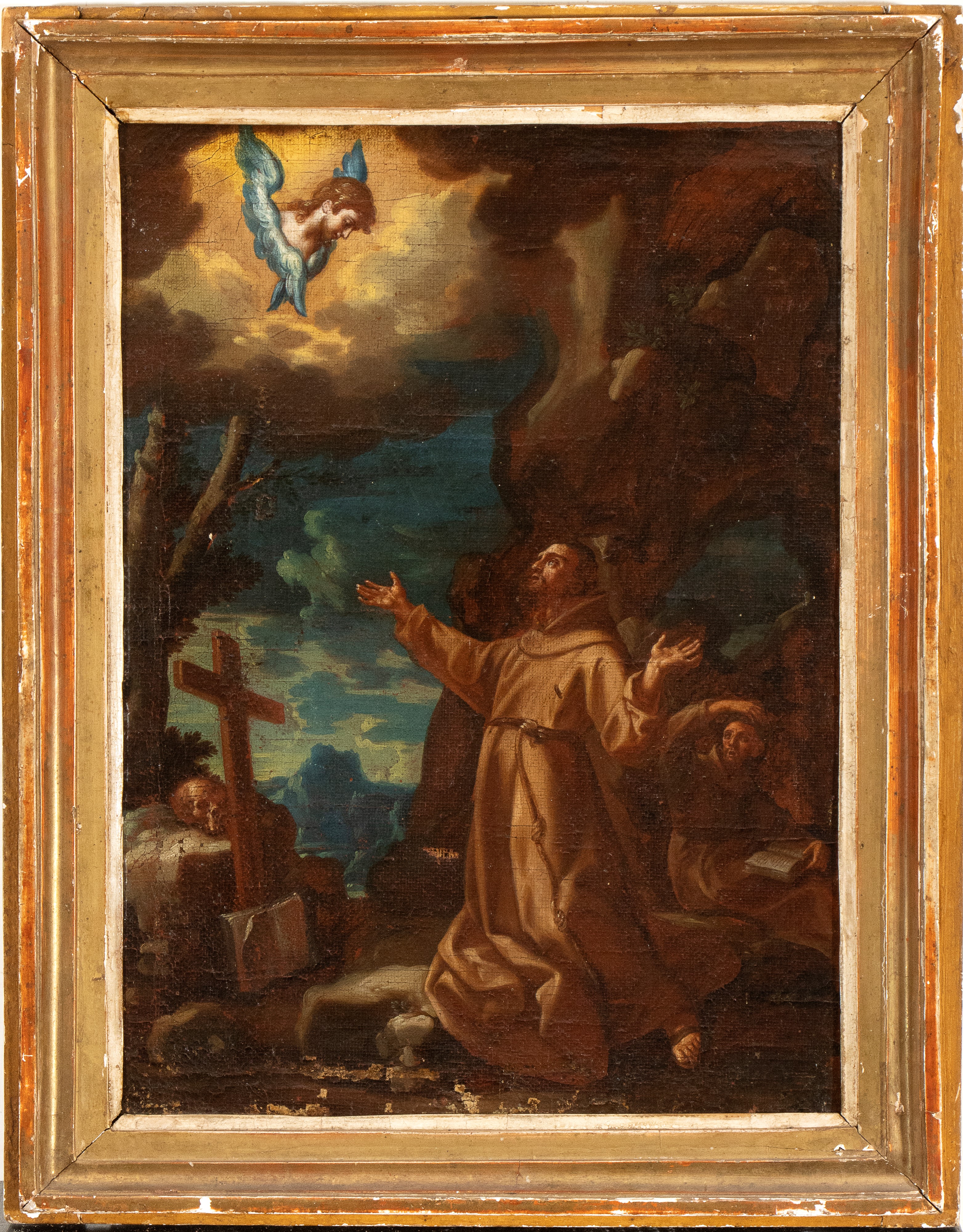 Artista Centro-italiano, XVII Secolo - San Francesco Riceve le Stigmate