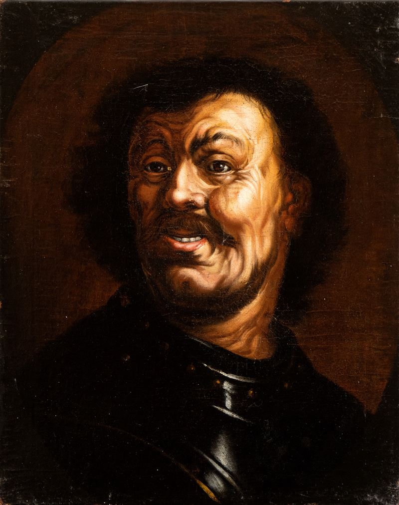 Artista Olandese, XVII Secolo - Ritratto Grottesco