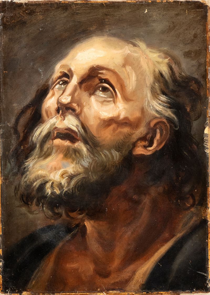 Artista Fiammingo, XVIII Secolo - Testa di Vecchio
