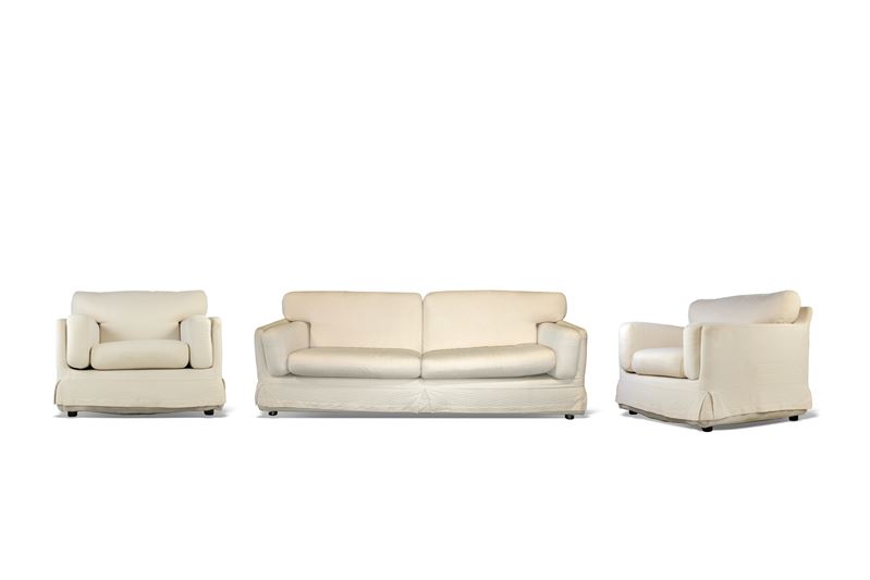 Set di Divano e Poltrona Vintage